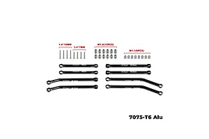 GPM Aluminium Complete Suspension Linkage Set - Black