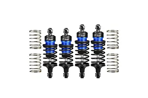 GPM Aluminium Front (58mm) &amp; Rear (60mm) Shock Absorbers 4Pcs  - Blue/Black