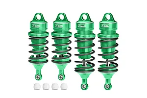 GPM Aluminium 78mm Front &amp; 88mm Rear Adjustable Shocks 4Pcs - Green