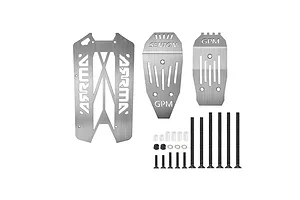 GPM Stainless Steel Chassis Skid Plate Set - Hollow Version