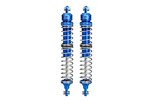 GPM Aluminium 130mm Front Adjustable Double Spring Shocks 2Pcs - Blue