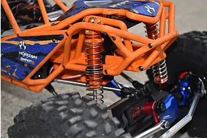 GPM Aluminium 130mm Front Adjustable Double Spring Shocks 2Pcs - Blue image 3