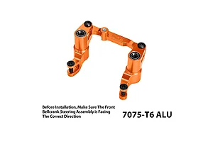 GPM Aluminium Steering Bell Crank/Drag Link Assembly - Orange