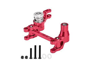 GPM Aluminium Steering Bell Crank/Drag Link Assembly w/ Servo Saver - Red