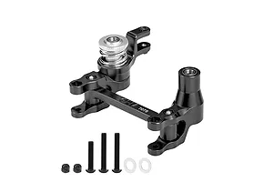 GPM Aluminium Steering Bell Crank/Drag Link Assembly w/ Servo Saver - Black