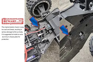 GPM Aluminium Chassis Plate - Black image 146988