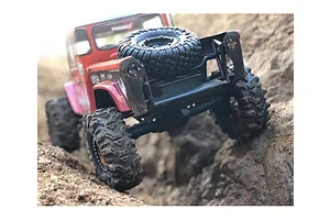 Boom Racing 1.9" AGGRESSOR GEKKO Black Rock Crawler Tyres with Rock Monster Green Foam Inserts 2Pcs image 147011