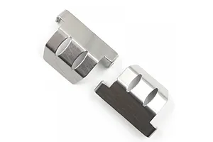 Yeah Racing Stainless Steel Front and Rear Skid Plates 2Pcs