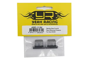 Yeah Racing Stainless Steel Front and Rear Skid Plates 2Pcs image 3