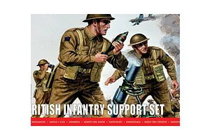 Airfix 1/32 WWII British Infantry Support Scaled Plastic Model Kit