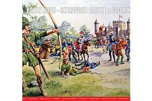 Airfix 1/76 Robin Hood - Sherwood Castle & Figures Scaled Plastic Model Kit