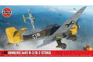 Airfix 1/48 Junkers Ju87 R-2/B-2 Stuka Bomber Scaled Plastic Model Kit