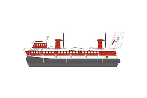 Airfix 1/144 SR.N4 Hovercraft Scaled Plastic Model Kit image 147153