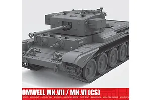 Airfix 1/35 Cromwell Mk.VII / Mk.VI (CS) Tank Scaled Plastic Model Kit
