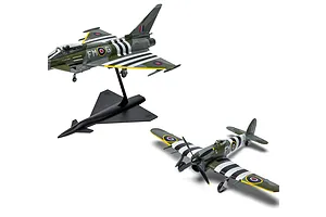 Airfix 1/72 Eurofighter Typhoon FGR.4 &amp;quot;Moggy&amp;quot; &amp;amp; Hawker Typhoon Mk.IB Scaled Plastic Model Kit - Twin Pack image 147178