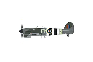 Airfix 1/72 Eurofighter Typhoon FGR.4 &amp;quot;Moggy&amp;quot; &amp;amp; Hawker Typhoon Mk.IB Scaled Plastic Model Kit - Twin Pack image 147183