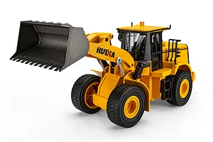 HuiNa 1552 RC Front Loader Electric 2WD 1/16 Scale RTR - Yellow