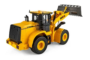 HuiNa 1552 RC Front Loader Electric 2WD 1/16 Scale RTR - Yellow image 147576
