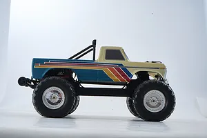FMS Ford F-100 RS RC Monster Truck Electric Brushless 2WD 1/10 Scale RTR - Beige/Blue image 147595