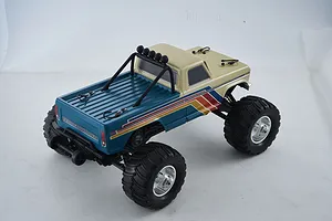 FMS Ford F-100 RS RC Monster Truck Electric Brushless 2WD 1/10 Scale RTR - Beige/Blue image 147596