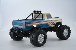 FMS Ford F-100 RS RC Monster Truck Electric Brushless 2WD 1/10 Scale RTR - Beige/Blue image 147597