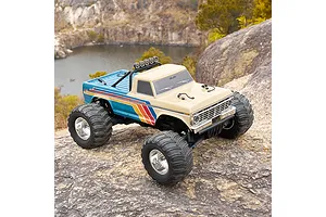 FMS Ford F-100 RS RC Monster Truck Electric Brushless 2WD 1/10 Scale RTR - Beige/Blue image 147598