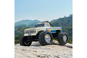 FMS Ford F-100 RS RC Monster Truck Electric Brushless 2WD 1/10 Scale RTR - Beige/Blue image 147613