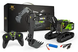 Huina 1661 Excavator RC Construction Vehicle Electric 1/18 Scale RTR image 147671