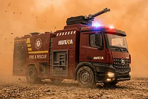 Huina 1562 Fire Truck with Water Cannon RC Fire Truck Electric 2WD 1/14 Scale RTR image 147880