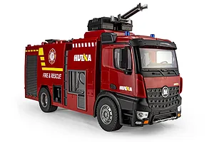 Huina 1562 Fire Truck with Water Cannon RC Fire Truck Electric 2WD 1/14 Scale RTR image 147881