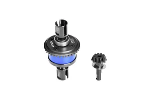 GPM Carbon Steel and Aluminium Front or Rear 34T/10T 1.3Mod Complete Differential and Input Gear Set 2Pcs - Blue