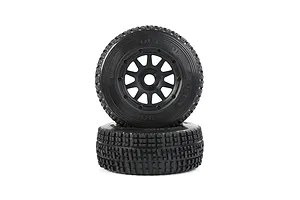 Rovan 1/5 5SC Tyres on Black Rims - Beadlock Wheels 2Pcs image 8