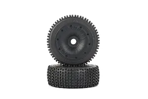 Rovan 1/5 Dirt Buster Tyres on Black Closed Rims - Beadlock Wheels 2Pcs image 9