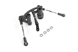 Rovan Aluminium Steering Bell Crank/Drag Link Assembly - Black