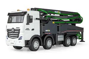 HuiNa 1381 RC Concrete Pump Truck Electric 4WD 1/18 Scale RTR - Grey