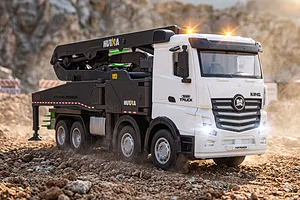 HuiNa 1381 RC Concrete Pump Truck Electric 4WD 1/18 Scale RTR - Grey image 148077