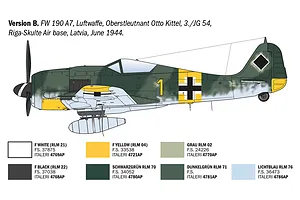 Italeri 1/72 Focke-Wulf FW 190 A-7/A8 Aces Fighter Scaled Plastic Model Kit image 4
