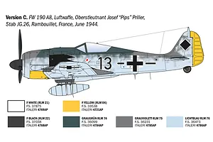 Italeri 1/72 Focke-Wulf FW 190 A-7/A8 Aces Fighter Scaled Plastic Model Kit image 5