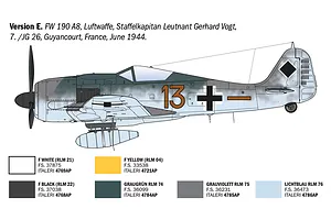 Italeri 1/72 Focke-Wulf FW 190 A-7/A8 Aces Fighter Scaled Plastic Model Kit image 7