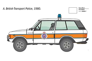 Italeri 1/24 Range Rover Police Wagon Scaled Plastic Model Kit image 3