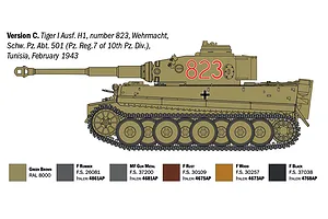 Italeri 1/35 Pz. Kpfw. VI Tiger I Ausf. E (tp) Early Production Tank Scaled Plastic Model Kit image 5