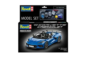 Revell 1/25 Corvette C8 Cabriolet Scaled Plastic Model Starter Kit image 3