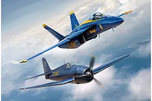 Revell 1/72 Blue Angels - 80 Years Scaled Plastic Model Kit Starter Kit image 2
