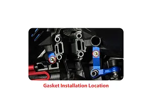GPM Red Aluminium Steering Bellcrank/Drag Link Assembly image 148532