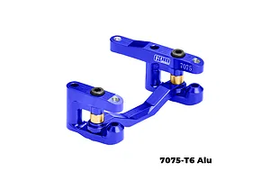 GPM Aluminium Steering Bell Crank/Drag Link Assembly - Blue