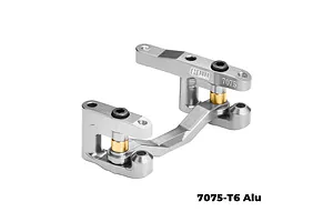 GPM Aluminium Steering Bell Crank/Drag Link Assembly - Silver