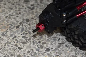 GPM Black Aluminium SCX10 III &amp;amp; Capra 12mm Wheel Hex +3mm Adapters 4Pcs w/ Pin &amp;amp; Spacers image 148552