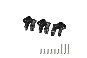 GPM Black Aluminium Centre Gearbox Case Mount 3Pcs