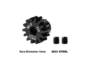 GPM High Carbon Steel 12T 1Mod Pinion Gear