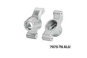 GPM Silver Aluminium Rear Hubs 2Pcs
